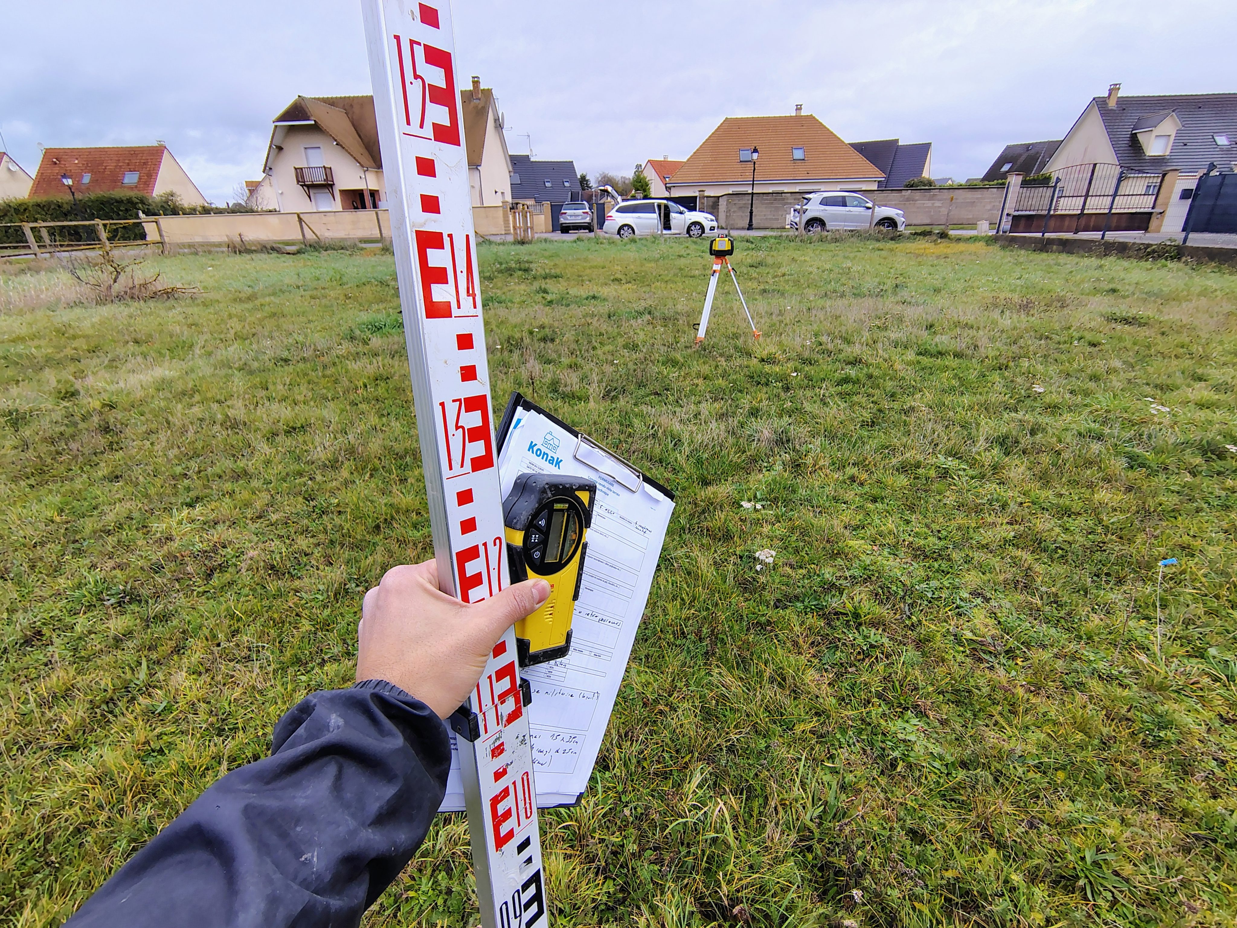 Journée relevé altimétrique et implantation de maison