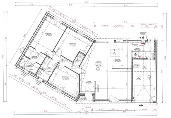 Maison plain-pied en V Maison plain-pied en V