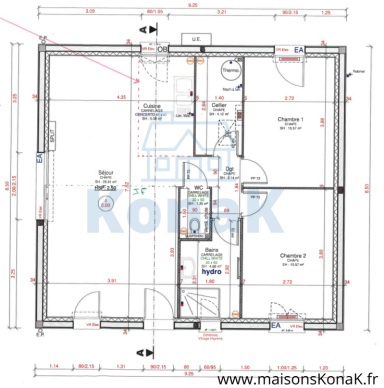 Plans plain pied 65m² Plans plain pied 65m²