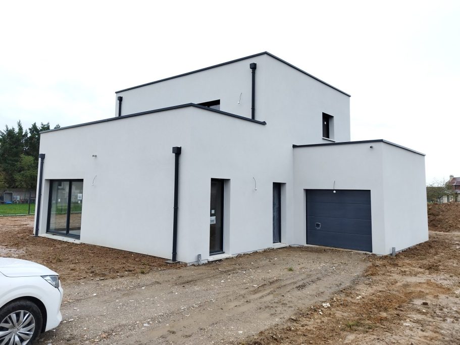Construction maison toit plat Pacy sur eure