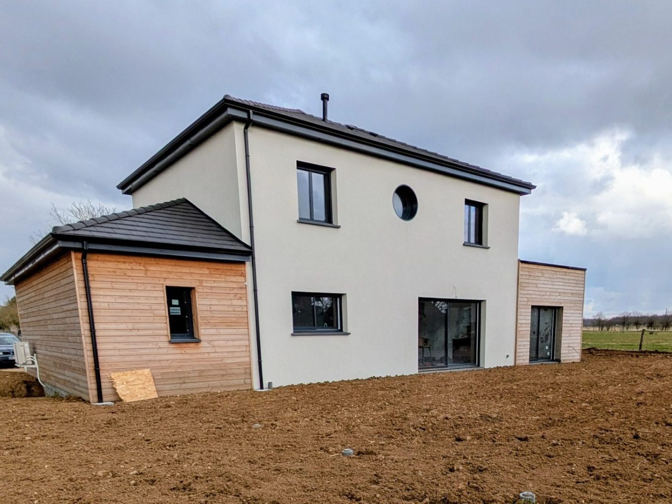 Ossature bois a Chambois, avec œil de bœuf